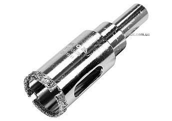 Свердло для грису та кераміки YATO, Ø = 20 мм, за сухого та мокрого режимів [25/100]