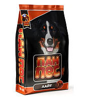 Уникальный низкокалорийный сухой корм для собак "Пан Пес" лайт 10кг