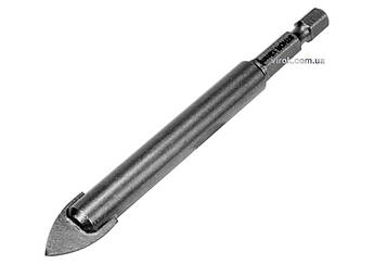Свердло для скла та кераміки STHOR: YG6X, HEX-1/4", Ø = 12 x 100 мм [100]