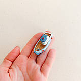 Мініатюра човен 5*2.2 см Блакитний, фото 2