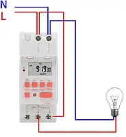 Реле времени электронное недельное THC30S 30A 6000W IP20