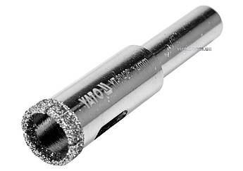 Свердло для грису та кераміки YATO, Ø = 14 мм, за сухих і мокрих режимів [50/200]