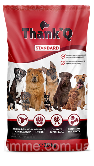 Сухий корм для собак Thank’Q STANDART Ham Flavor ( смак шинки) 10 кг