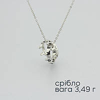Серебряное минималистское ожерелье ''Корона''
