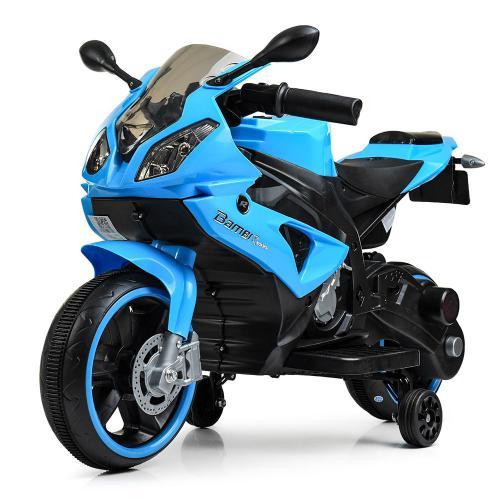 Дитячий електромотоцикл Bambi Racer M 4103-4 Синій, фото 1