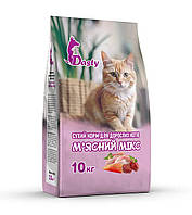 Сбалансированный сухой полнорационный корм для взрослых котов Мясное ассорти Dasty весовой от 1 кг