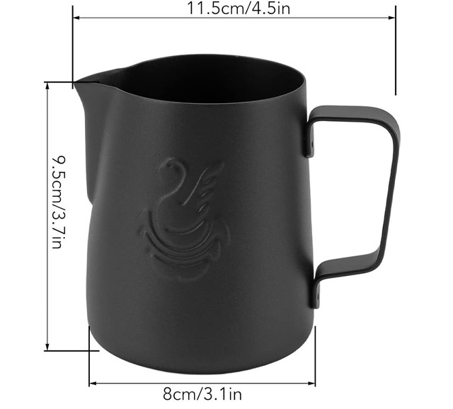 Питчер Swan 400 мл для молока Matt Black Питчер Swan 400 мл для молока Matt Black