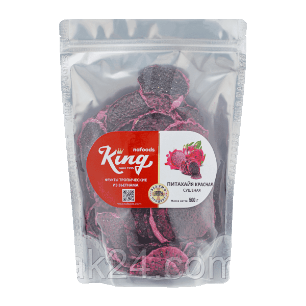 Пітахайя червона сушеная "King" без цукру, без ГМО 250г