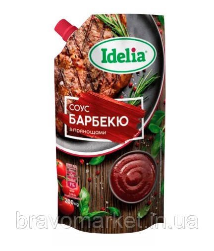 Соус Барбекю дой-пак 200 г Idelia, фото 1