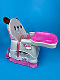 Дитячий стіл для годування музичний ігровий стільчик-стіл 2в1 на колеса, фото 8