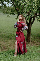 Вишукана жіноча сукня бордового кольору