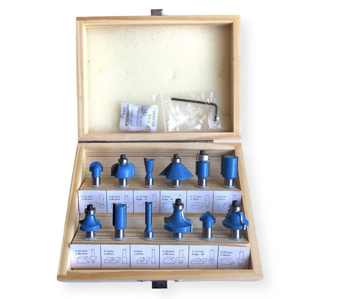 Набір фрез для ручного фрезера 12 шт., фото 1