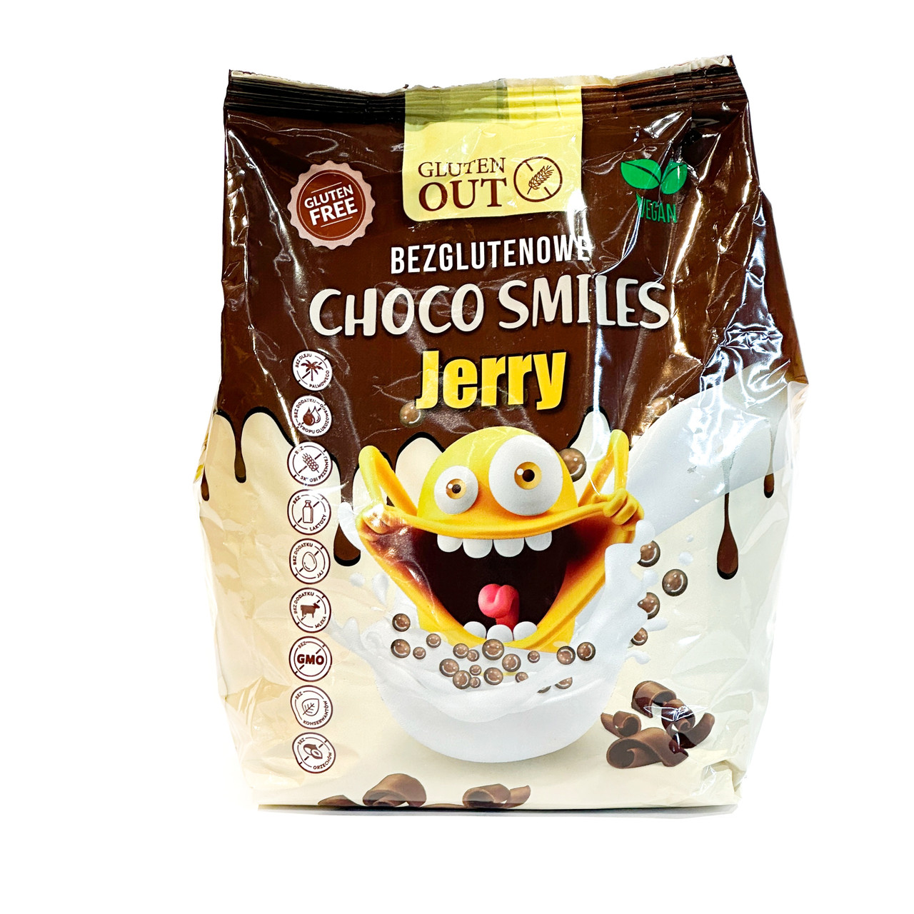 Сніданки хрусткі кульки з какао без глютену та без лактози 375г Jerry, фото 1