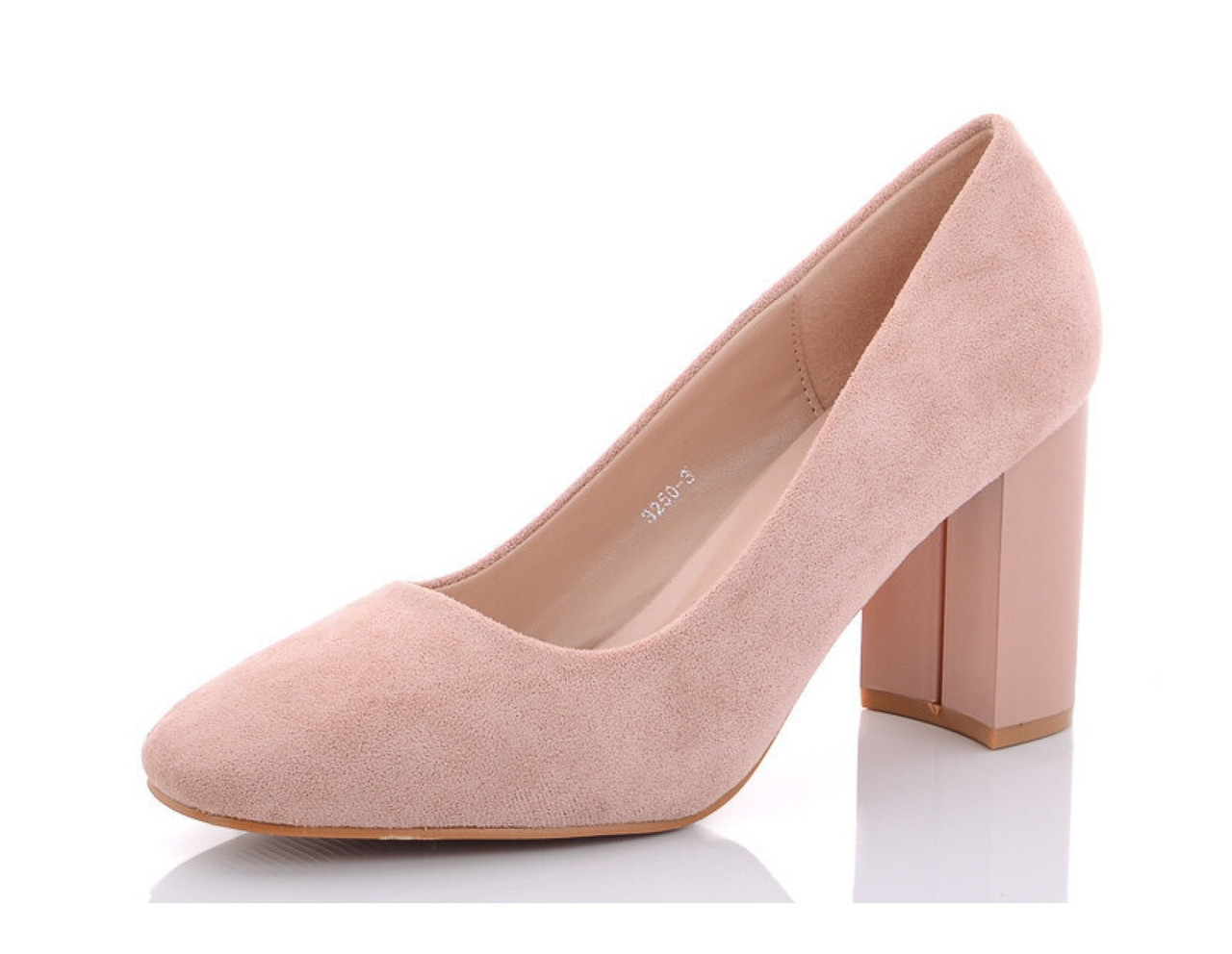Жіночі замшеві туфлі рожевого кольору на високих підборах розмір 36 38 39