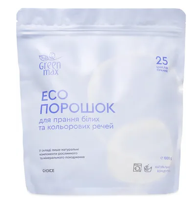 Екопорошок універсальний для прання білих та кольорових речей 1000 г