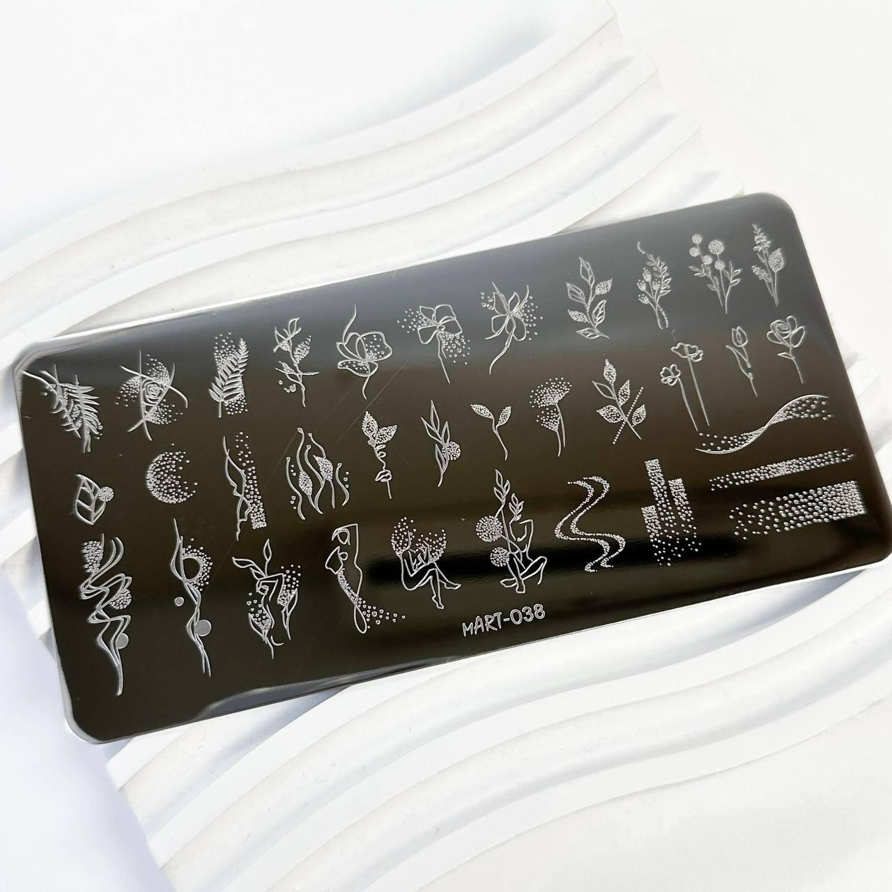 Пластина для стемпінгу MART-038, фото 1