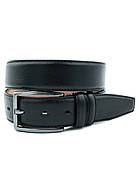 Шкіряний чоловічий ремінь Чорний 3,5 х 110,115,120 см Weatro lmn-tur-35k-0016, фото 3