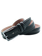 Шкіряний чоловічий ремінь Чорний 3,5 х 110,115,120 см Weatro lmn-tur-35k-0017, фото 2
