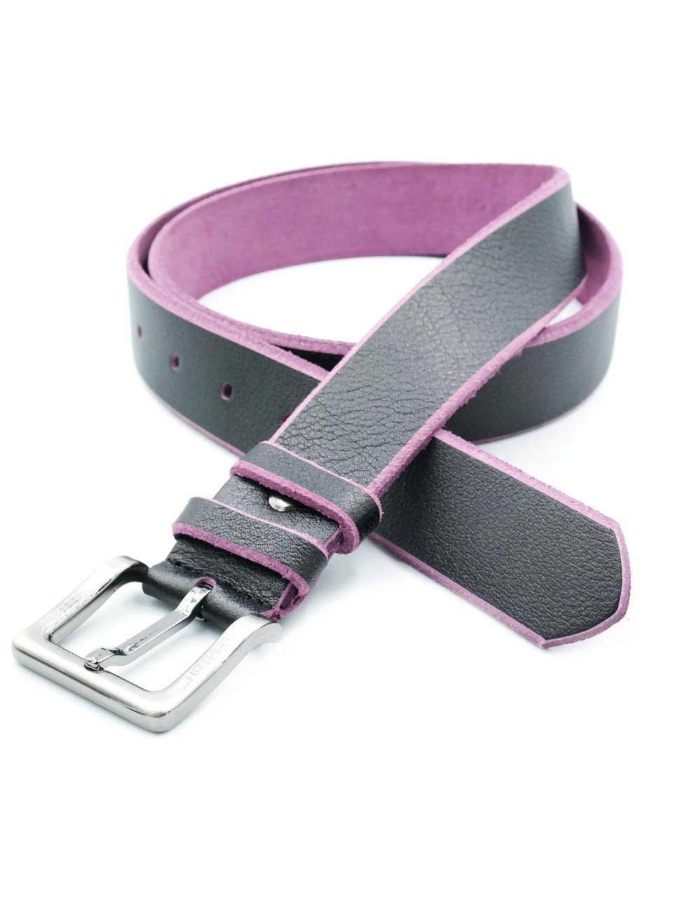 Шкіряний чоловічий ремінь Чорний 4 х 110,115,120 см Weatro lmn-tur-40k-0012, фото 1