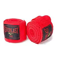 Боксерские бинты 4м Everlast красный