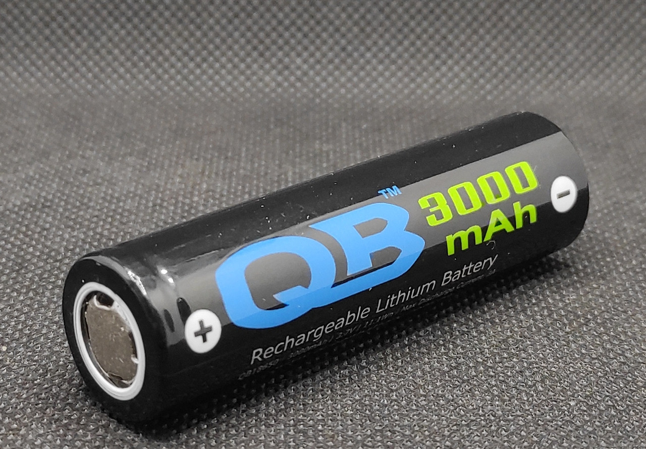 Акумулятор QB 18650 3,7V 3000mAh ( 3A ) 1шт., фото 1