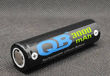 Акумулятор QB 18650 3,7V 3000mAh ( 3A ) 1шт.