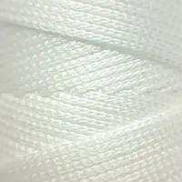 Белый вязаный шнур 1 мм бобина 500м
