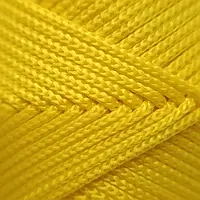 Жёлтый вязаный шнур 2 мм бобина 300м
