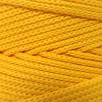 Оранжевый светлый вязаный шнур 2 мм бобина 500м