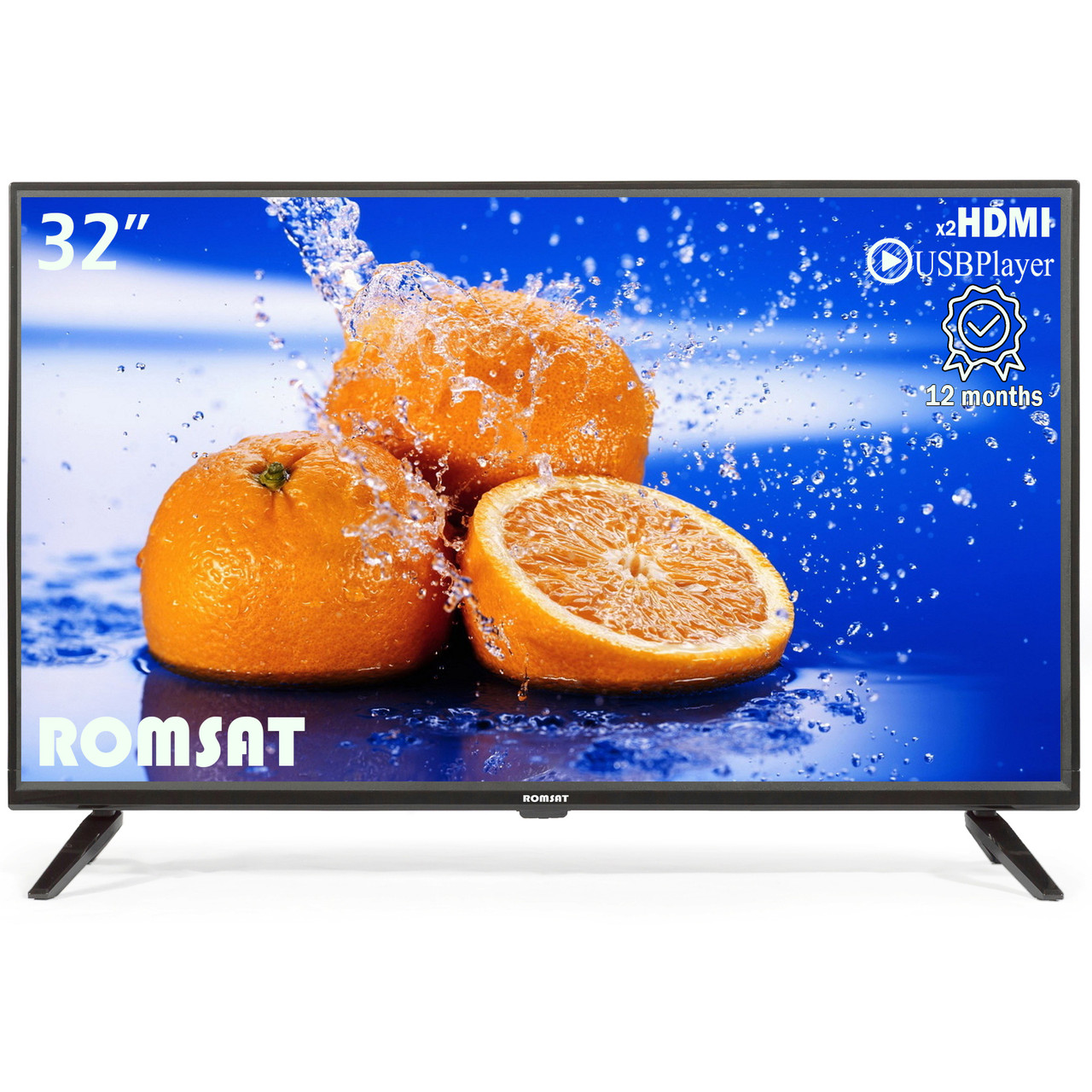 Телевізор Romsat 32" HQ2020T2/USB/HD/HDMI