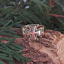 Мальтійський хрест, Залізний хрест, хрест Тамплієрів Кільце, Перстень, Печатка, фото 5
