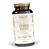 Вітамін D3 та К2 Evolite Nutrition D3+K2 120 гельових капсул