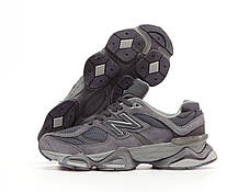 Жіночі кросівки New Balance 9060 Grey Взуття Нью Беланс 9060 сірі замша текстиль демісезон, фото 6