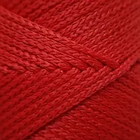 Красный светлый вязаный шнур 2 мм бобина 300м