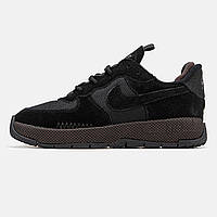 Мужские кроссовки Nike Air Force 1 Wild Black Brown