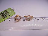 Золоті жіночі сережки з діамантами, вага 3,15 г., фото 6