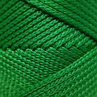 Зеленый вязаный шнур 2 мм бобина 500м