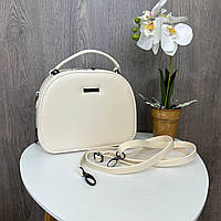Женская мини сумочка на плечо каркасная сумка для девочек Молочный Toyvoo Жіноча міні сумочка на плече