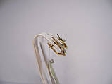 Золоті жіночі сережки з діамантами, вага 3,4 г., фото 6