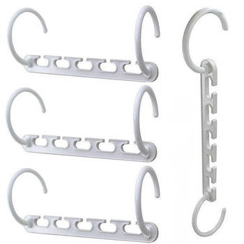 Органайзер для вішалок Wonder Hanger 8 шт Універсальна вішалка Біла