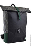 Рюкзак Yes Roll-top T-77 green anthracite 0.6 кг 29.5х40х13см, 17.5л