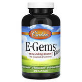 Carlson, E-Gems Elite, витамин E с токоферолами и токотриенолами, 268 мг (400 МЕ), 240 мягких таблеток Киев