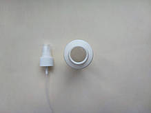 100 мл/24мм флакон Циліндр білий Поліетилен HDPE з білим спреєм 24 мм, пляшка пластикова, тестер, атомайзер, фото 5