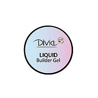 Гель для наращивания ногтей Divia Liquid Builder Gel Di1711 GL01 - Clear 14 г. Прозрачный