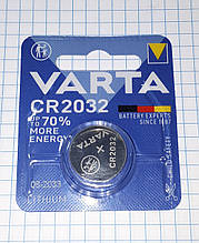 Батарейка таблетка дискова літієва 3.0V CR2032 Varta