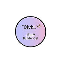 Гель для наращивания ногтей Divia Jelly Builder Gel Di1726 GJ01- Clear 14 г. Прозрачный