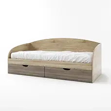 Ліжко односпальне Комфорт Дуб сонома + трюфель, фото 3