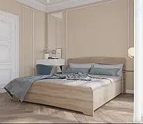 Ліжко двоспальне Марго Дуб сонома + трюфель