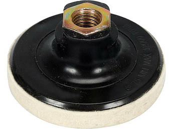 Диск із повстю для полірування YATO Ø = 75 мм, h = 10 мм, нарізне кріплення М14 [200]