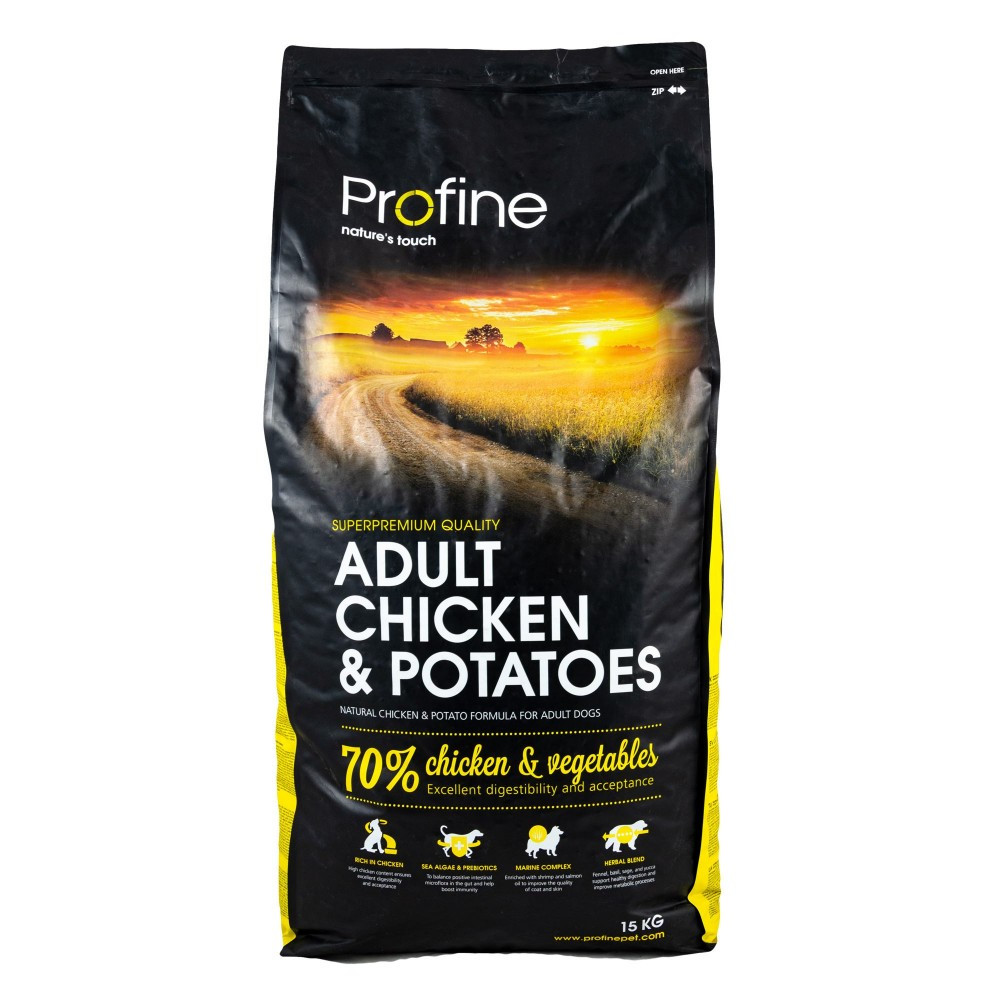 Сухий корм для дорослих собак усіх порід з куркою та картоплею Profine Adult Chicken 15 кг, фото 1